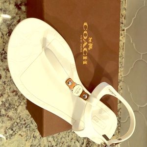 Coach jelly sandals